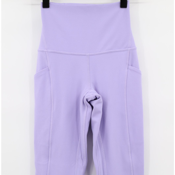 Lululemon Aligh High Rise Pant Sz 0 Pastel Lavender 25" Inseam Pockets - Picture 3 of 7